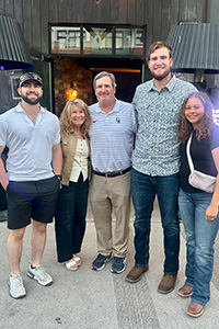 Blake, Kim, Anthony, Cam, and his fiancé Whitnee Curry.